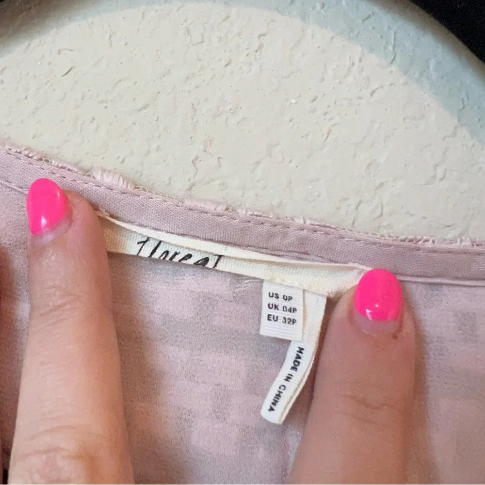 Anthropologie Floreat Esme Bell Sleeve Dress in Pink - Picture 4 of 8